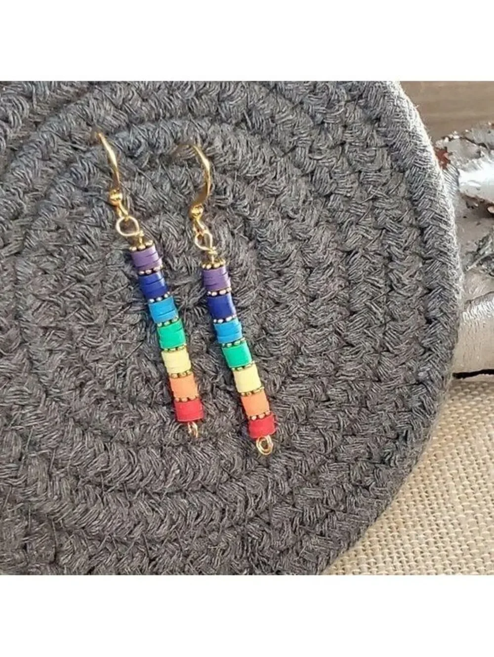 Yoga 7 Chakras Mindfulness Rainbow Earrings